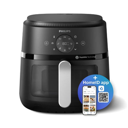 Airfryer NA231/00 Con Tecnología Rapid Air 6.2 Lts Philips8#Negro