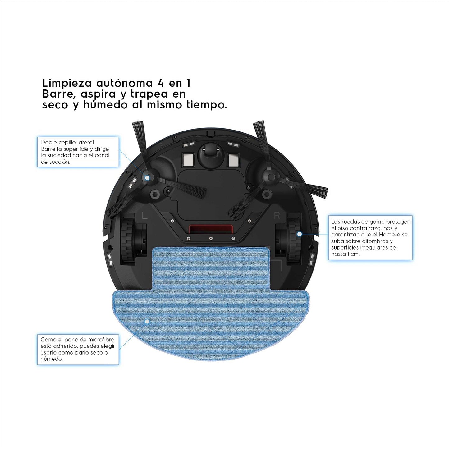 Aspiradora Robot eUltra 4en1 ERB40 Electrolux5#Azul