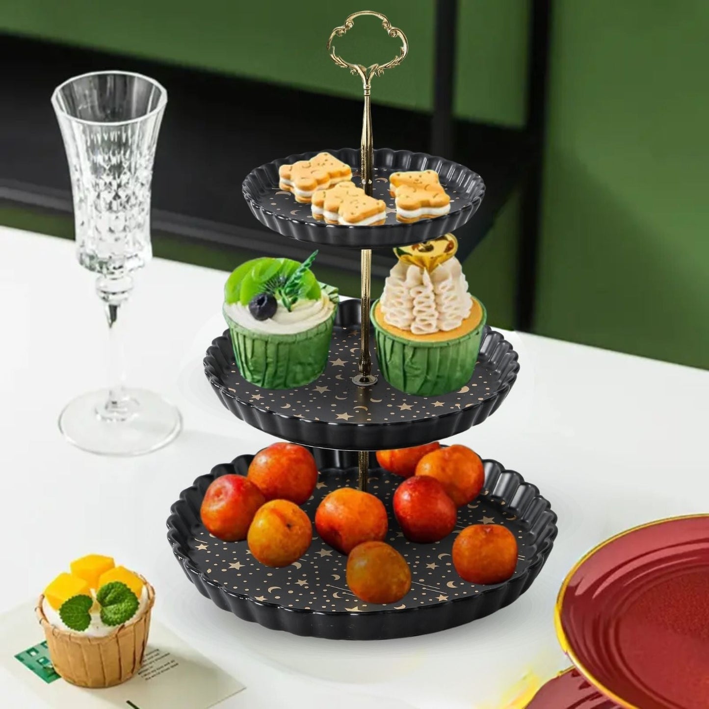 Bandeja Para Cupcakes Santú Home & Deco1#Negro