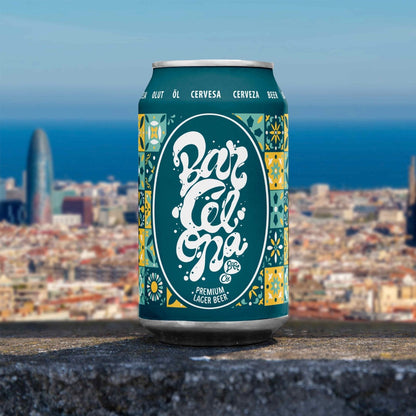 Pack 6 Cervezas  Barcelona Lager Lata 330 CC Barcelona Beer Company2#Sin color