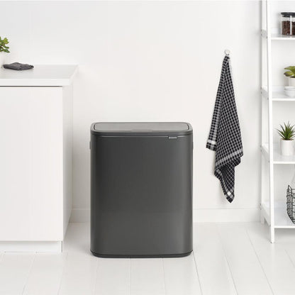 Basurero Bo Touch 2 x 30 Lts Brabantia2#Acero