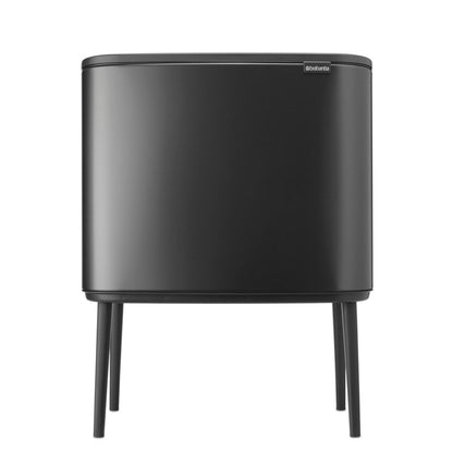 Basurero Bo Touch 3 x 11 Lts Brabantia6#Gris Oscuro