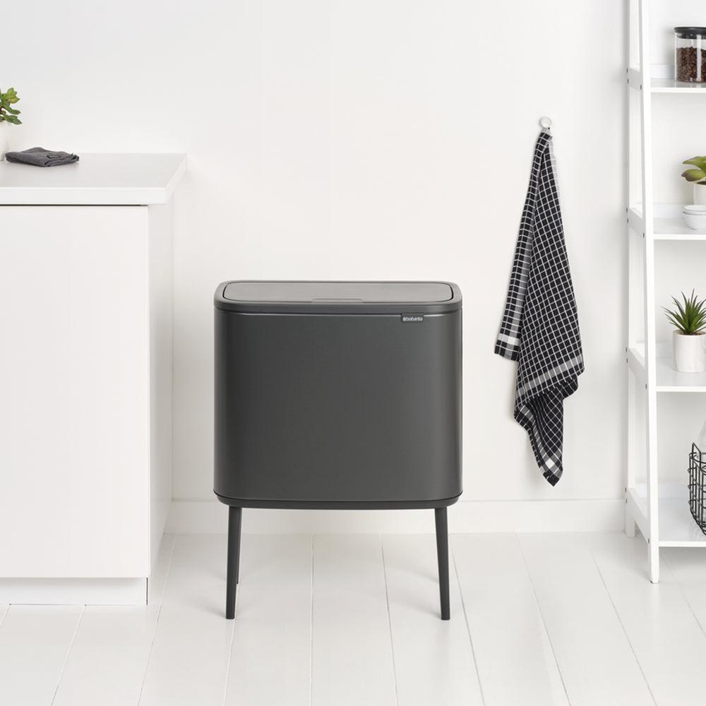 Basurero Bo Touch 3 x 11 Lts Brabantia1#Gris Oscuro