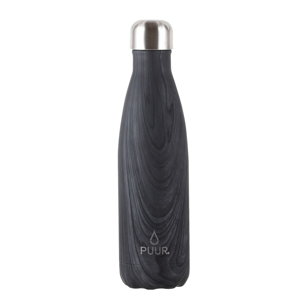 Botella Térmica Bottle Black Marble 500 Ml1#Negro