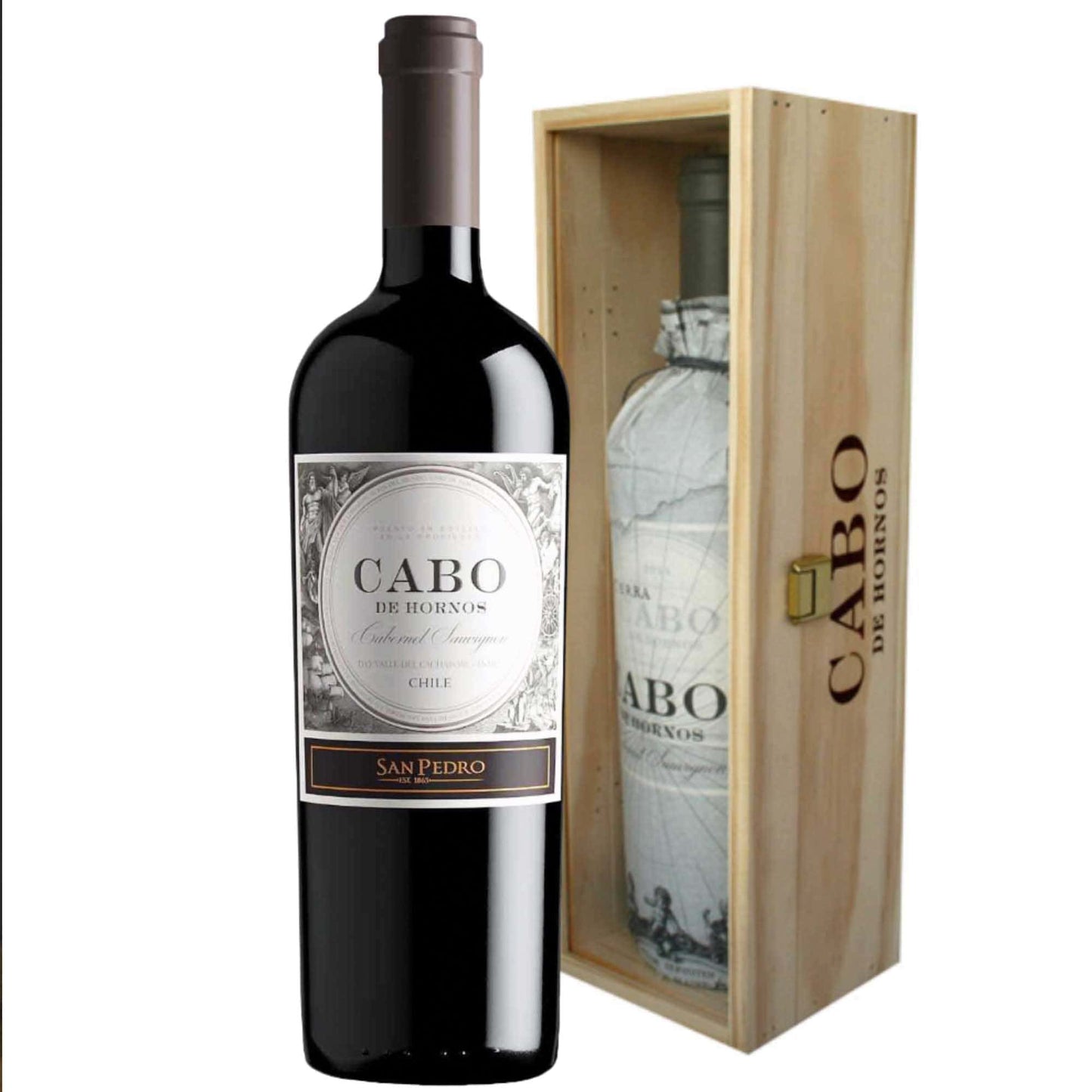 Vino Cabo De Hornos Magnum 14.6% 1.5 Lts San Pedro2#Sin color