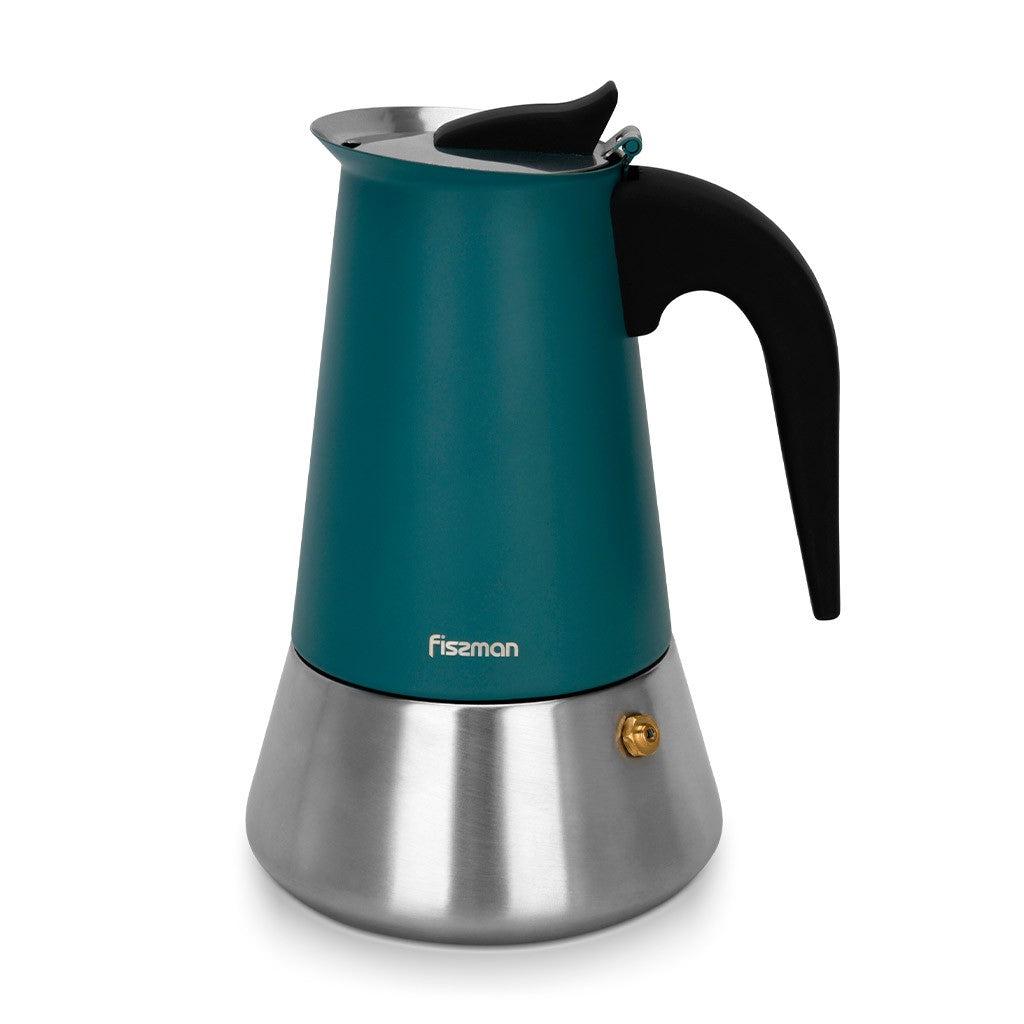 Cafetera Italiana Geyser 300 Ml Fissman2#Turquesa