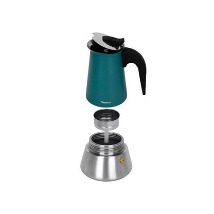 Cafetera Italiana Geyser 300 Ml Fissman3#Turquesa