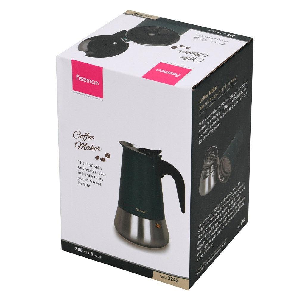 Cafetera Italiana Geyser 300 Ml Fissman6#Turquesa