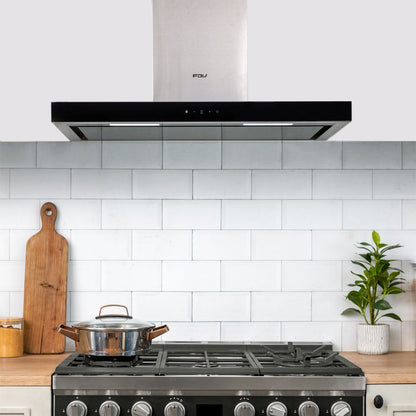 Campana de Pared Deluxe Chef 90 cm 800 m3/h FDV