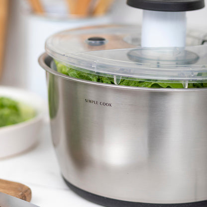 Centrifuga de Verduras, Escurridor y Bowl 6 Lts Simple Cook