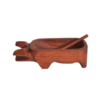 Chancho Madera Raulí Pellín 15x5 cm2#Café