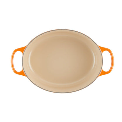 Cocotte Oval Volcánica Pomo Acero 29 Cm Le Creuset5#Naranjo