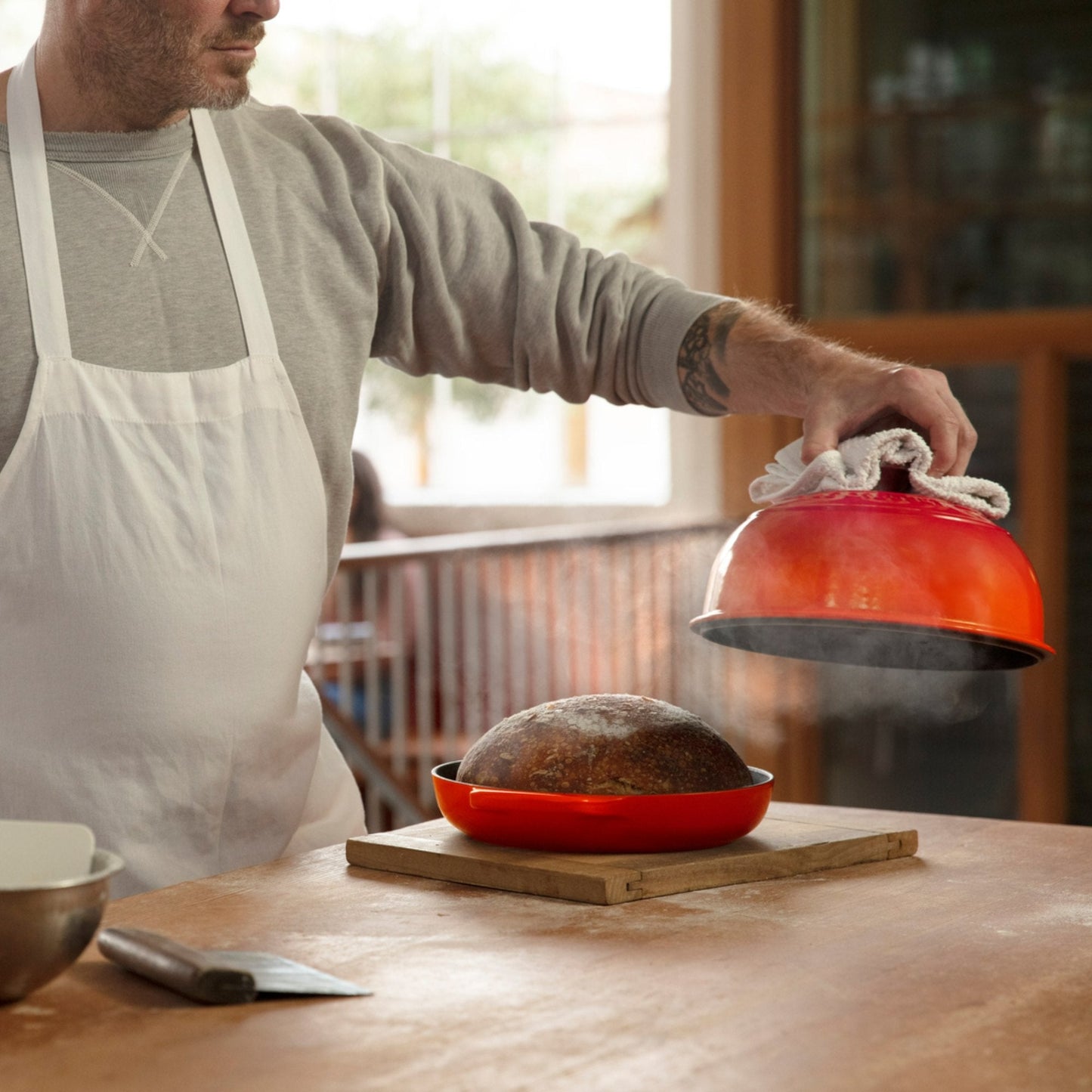 Cocotte Para Pan 24 Cm Le Creuset4#Naranjo