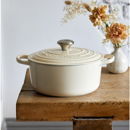 Cocotte Redonda Meringue 26 Cm Le Creuset2#Blanco