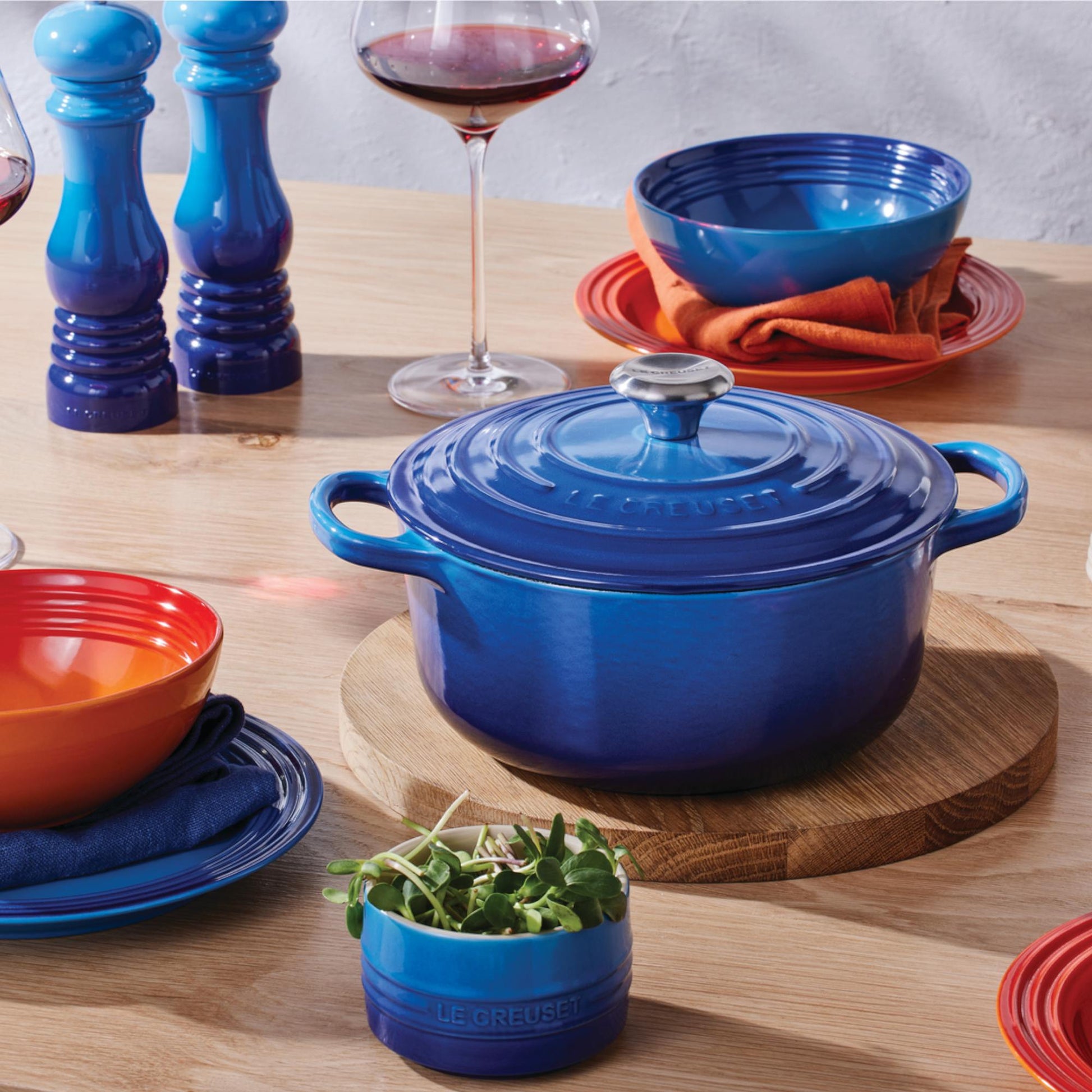 Cocotte Redonda Azure 20 Cm Le Creuset1#Azul