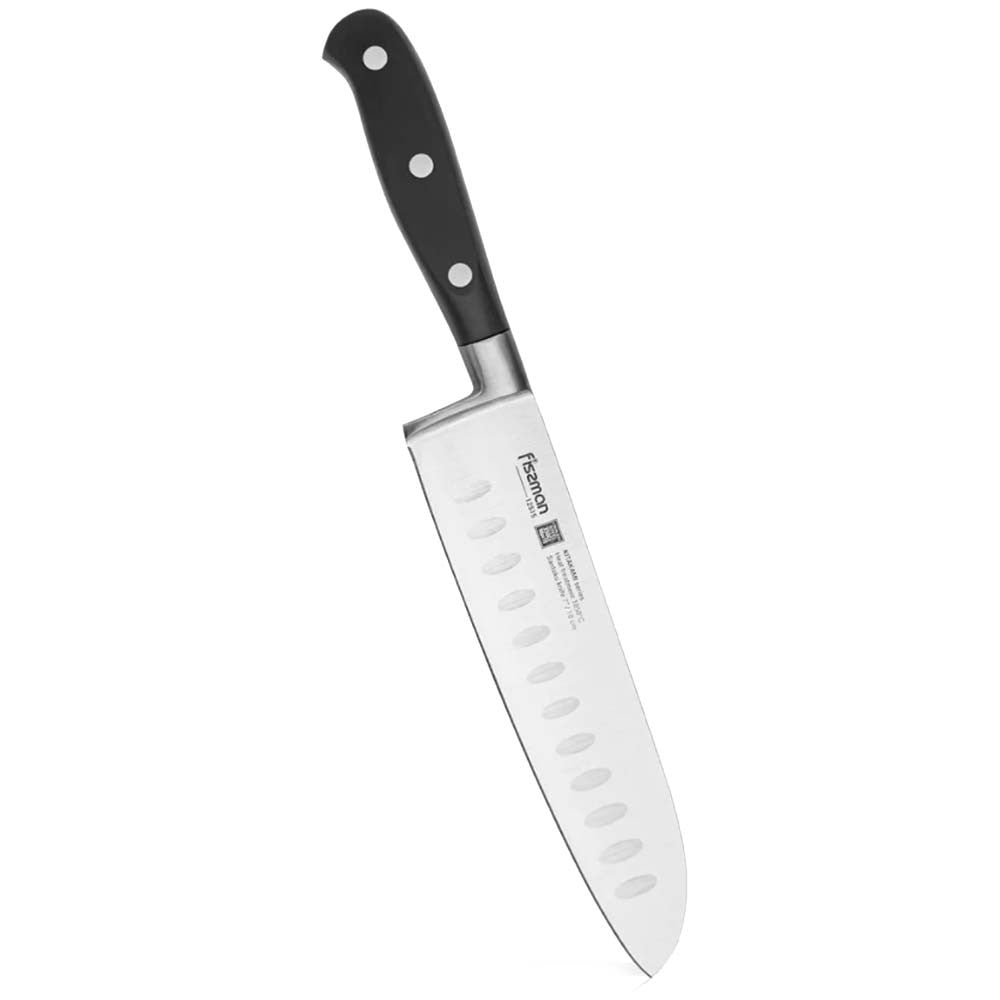 Cuchillo Chef Santoku Acero Kitakami 18 Cm Fissman2#Metal