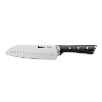 Cuchillo Santoku Ice Force 18 Cm Tefal1#Negro