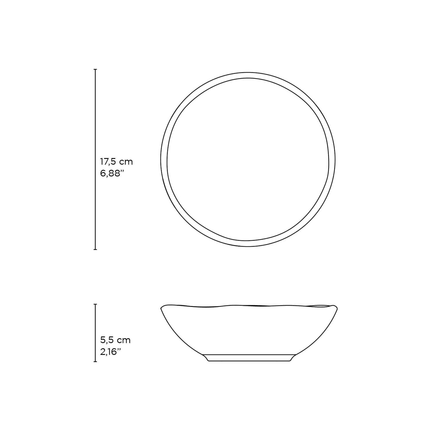 Set 6 Bowls Cumbucas Greengranite 520 Ml Aires Deco Home4#Verde