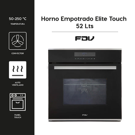 Horno Empotrado Elite Touch 52 Lts FDV