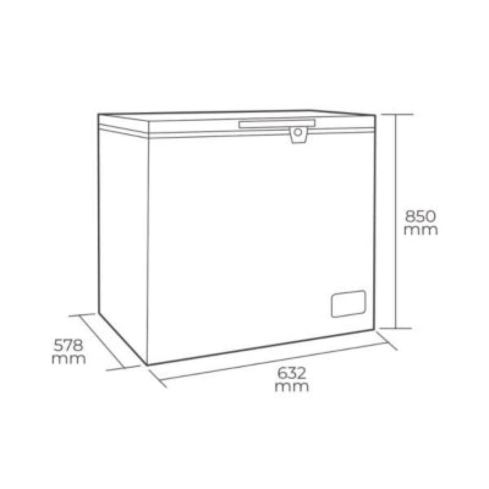 Congelador Dual Tapa Dura 145 Lts Maigas2#Blanco