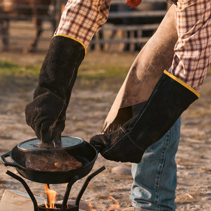 Guantes De Cuero Lodge Cast Iron1#Negro