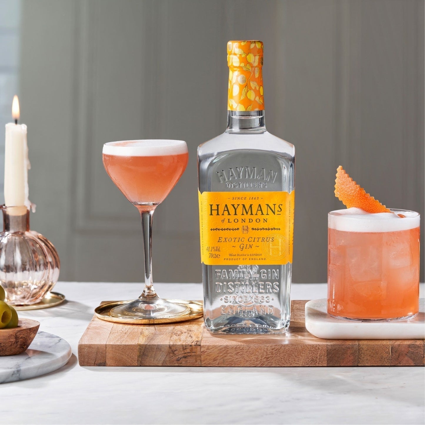 Hayman's Exotic Citrus Gin 750cc2#Sin color