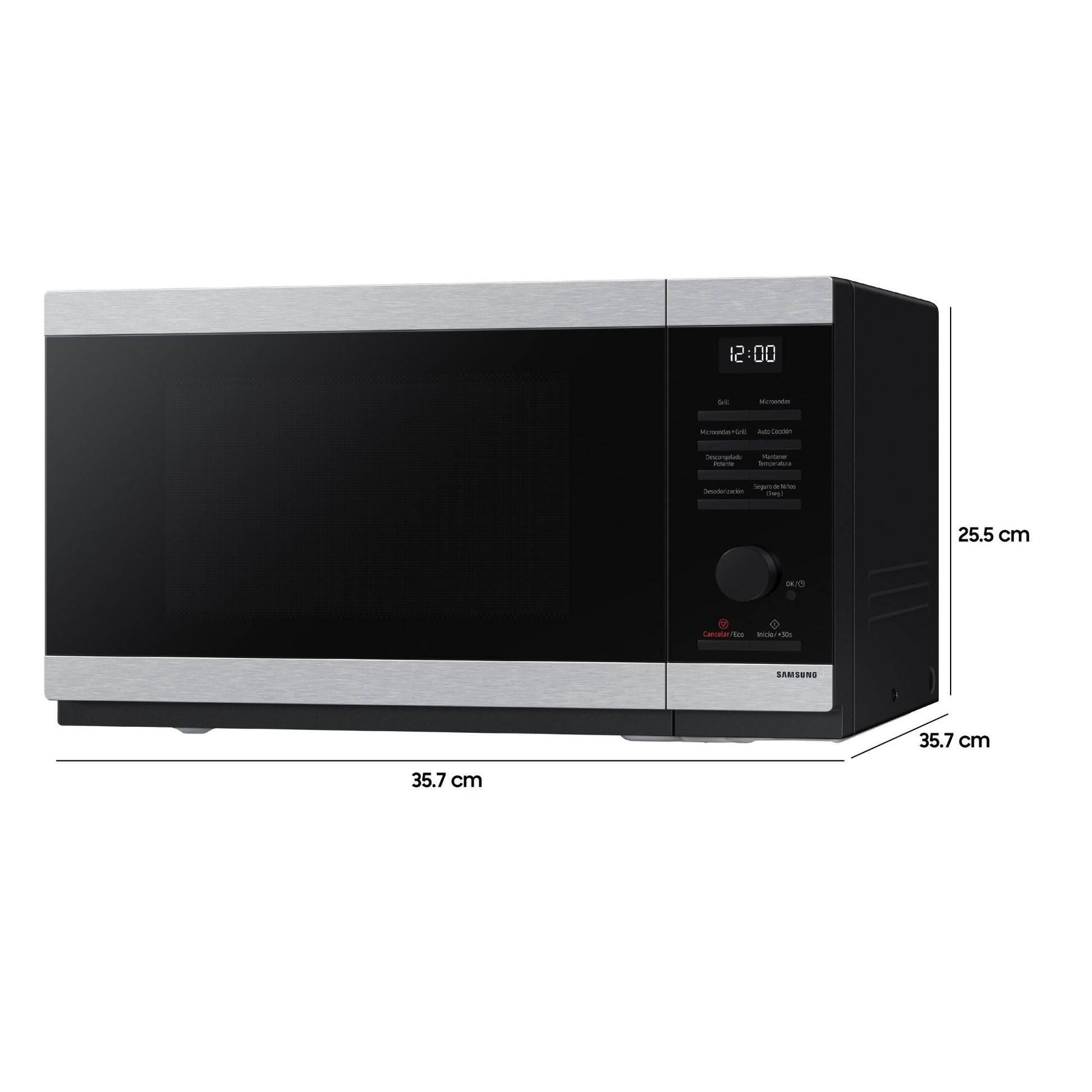 Horno Microondas Smart Con Air Fry MG32DG4524ATZS 32 Lts Samsung4#Silver