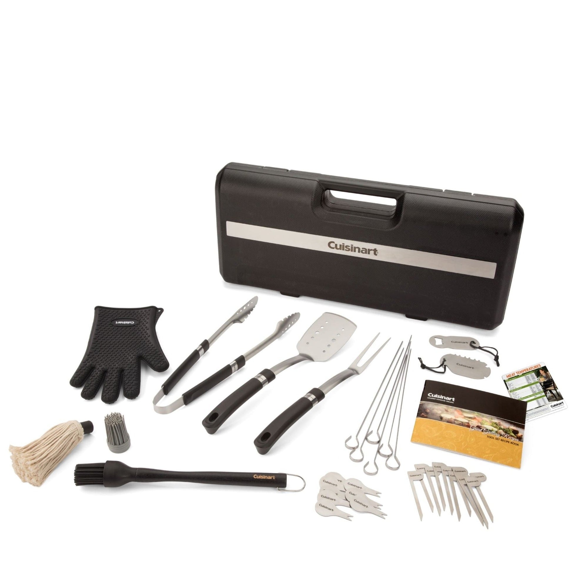 Set De Utensilios BBQ CGS-8036 36 Pzs Cuisinart1#Negro