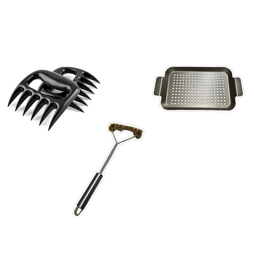 Kit De Accesorios Para Asados Kinggrill1#Plata