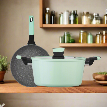 Kit Olla Soho 20 Cm + Sartén Soho 24 Cm Kitchenware1#Verde