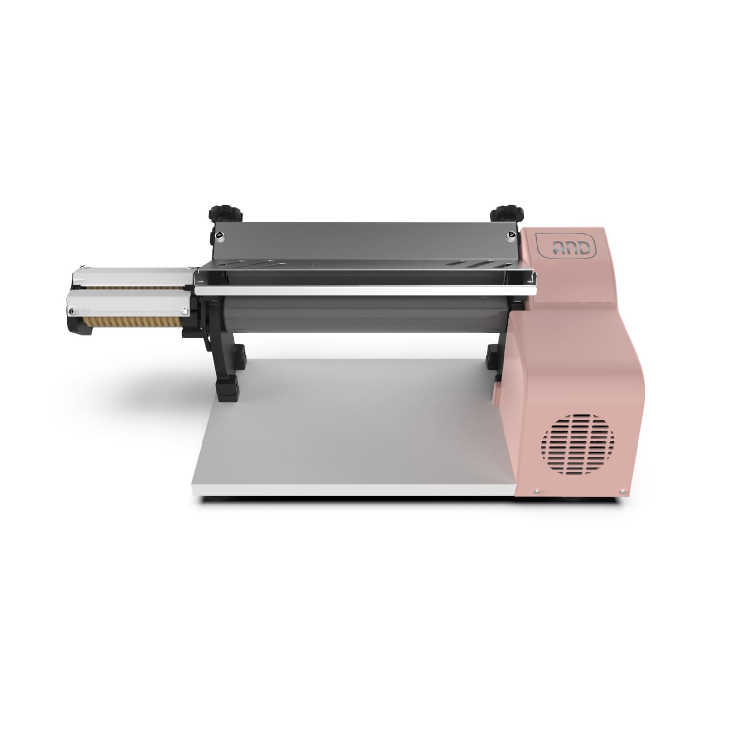 Laminador Eléctrico Antiadherente Fondant 370MM Con Cortapasta Pareti Kitchenette4#Rosado