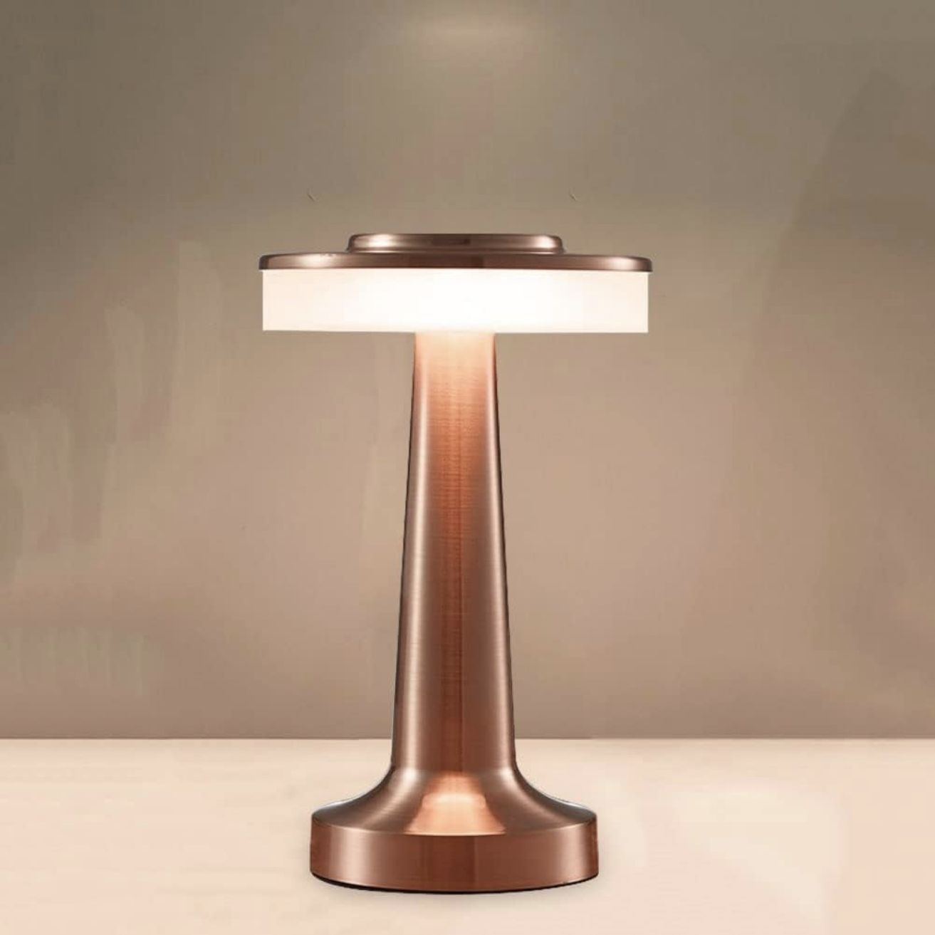 Lámpara De Mesa Led Recargable Santú Home & Deco4#Cobre