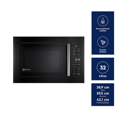 Microondas Empotrable ME3BP 32 Lts Electrolux8#Negro