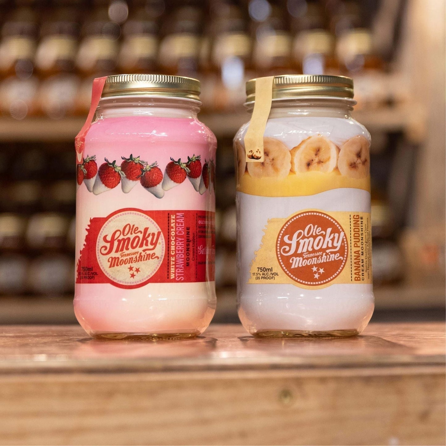 Ole Smoky Strawberry Chocolate 750 ml + Ole Smoky Banana 750 ml1#Sin color