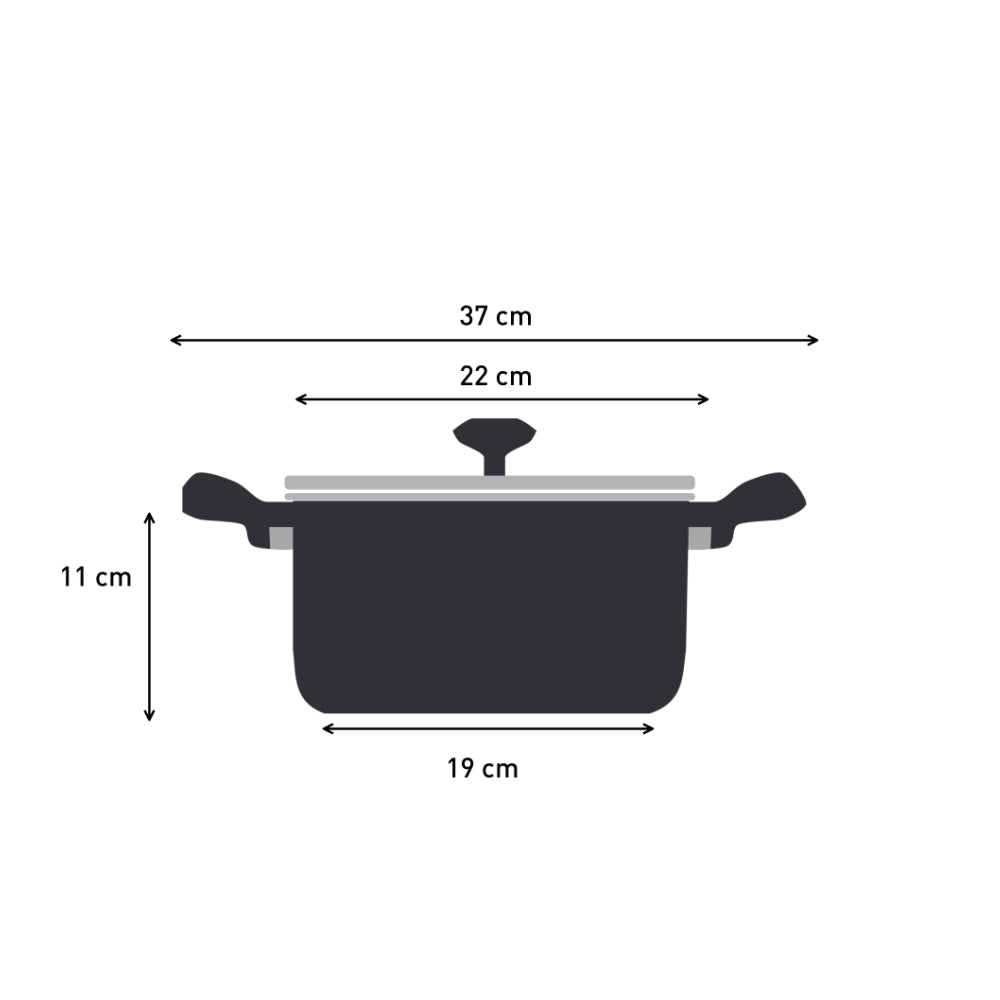 Olla 22 Cm Con Tapa SC Tefal2#Negro