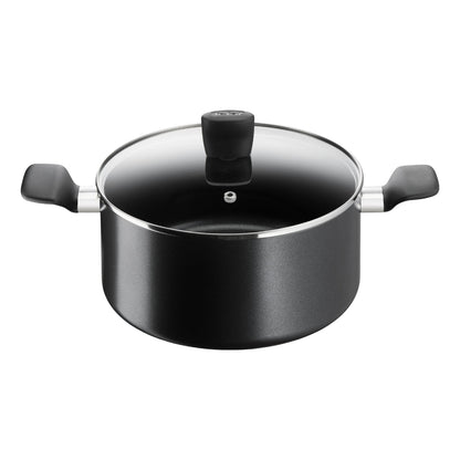 Olla 24 Cm Con Tapa SC Tefal1#Negro