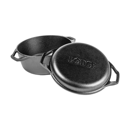 Olla Holandesa Doble 5.7 Lts Lodge Cast Iron2#Negro