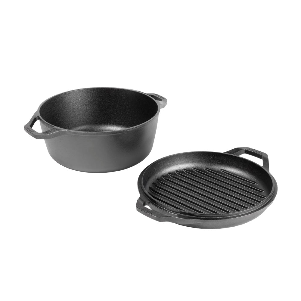 Olla Holandesa Doble 5.7 Lts Lodge Cast Iron3#Negro