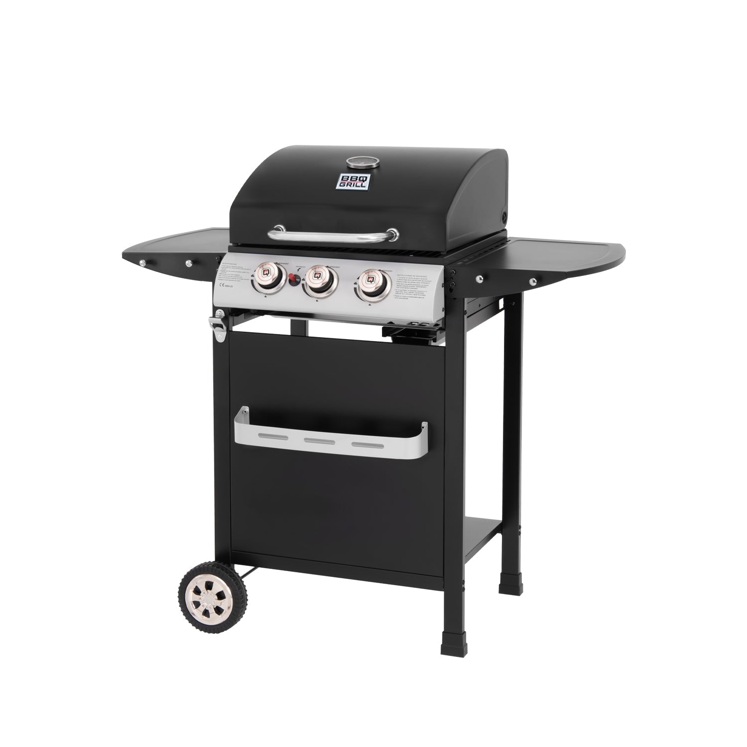 Parrilla a Gas 3 Quemadores Boston Pro BBQ301GCA5#Negro