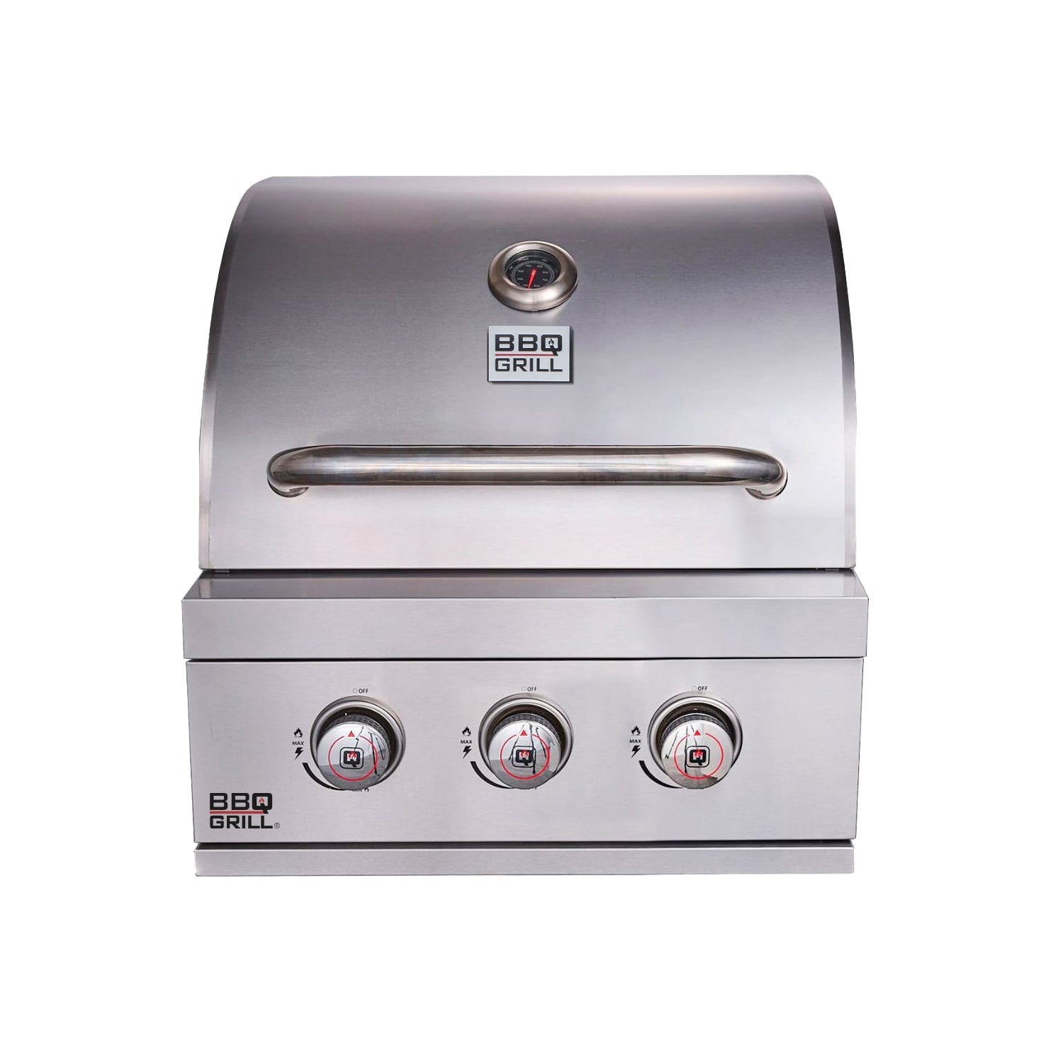 Parrilla A Gas Empotrada 3 Quemadores Nebraska Bbq301e BBQ Grill1#Plata