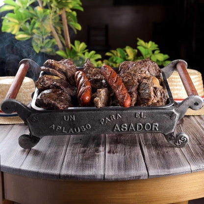 Parrilla Brasero De Mesa Con Tapa: Un Aplauso Para El Asador KasChile2#Gris