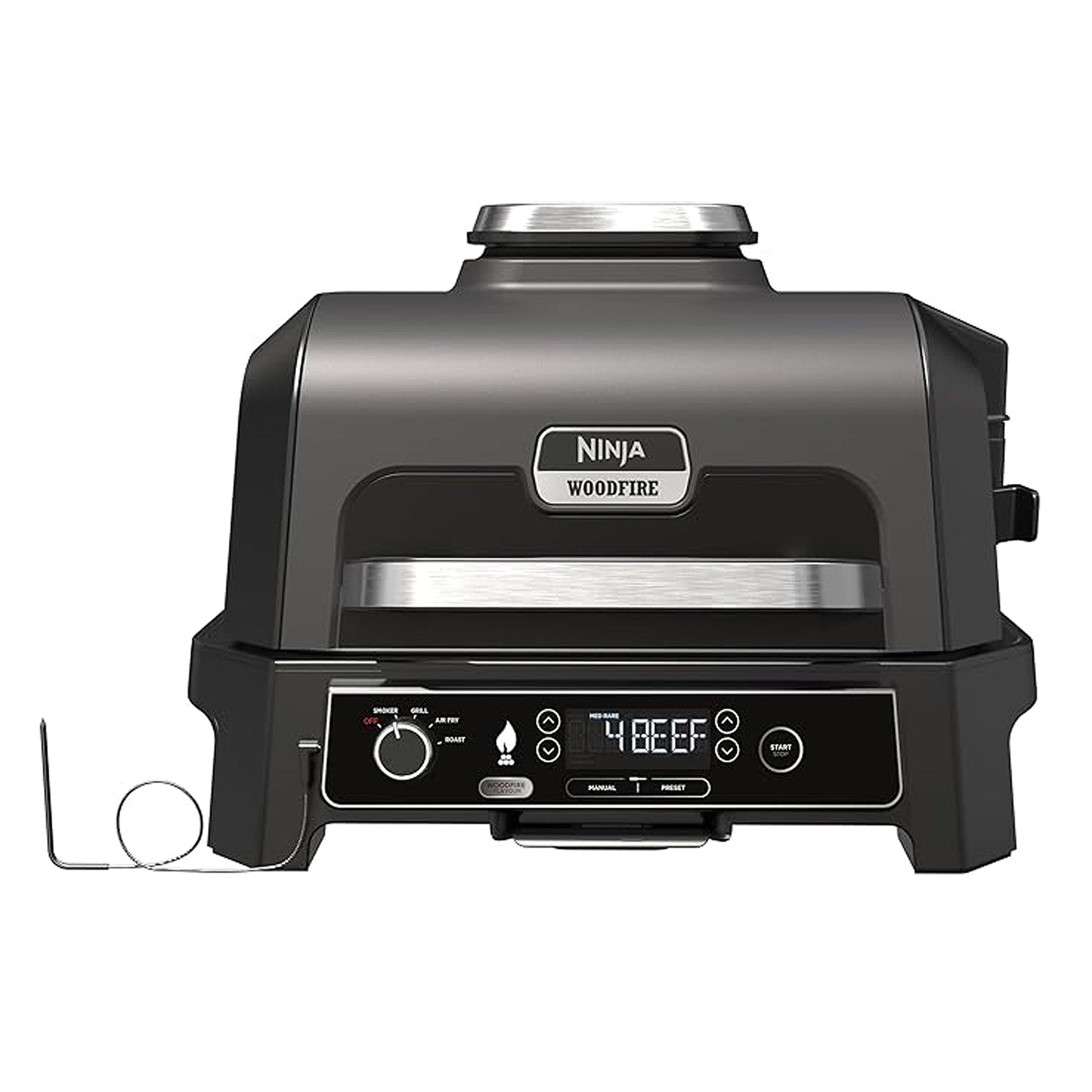 Parrilla Eléctrica Con Ahumador Woodfire Pro XL Ninja2#Negro