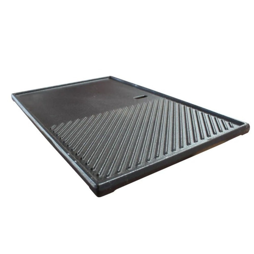 Plancha De Hierro Fundido Para Parrilla y Cocina - Rectangular 39x48 Kinggrill2#Negro