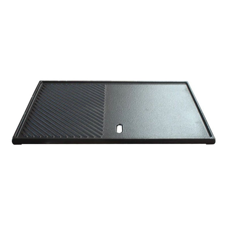 Plancha De Hierro Fundido Para Parrilla y Cocina - Rectangular 30x47 Kinggrill1#Negro