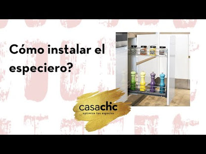 Cesta Extraible Angosta O Especiero De 200 Mm CasaChic2#Acero