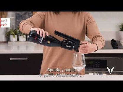 Timeless Three + 2 Cápsulas + Aireador Y 2 Screw Caps - Dispensador Vino Por Copas Coravin2#Negro