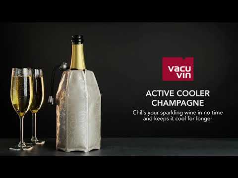 Enfriador Active Cooler Para Vino&Champagne Vacuvin3#Plateado