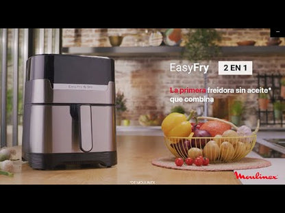 Freidora de Aire Easy Fry & Grill Digital 4.2 Lts Moulinex2#Acero