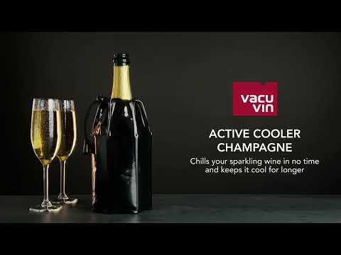 Enfriador Active Cooler Para Champagne Vacuvin2#Negro