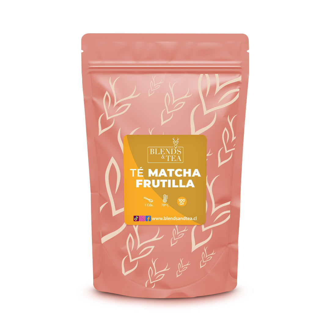 Té Matcha Frutilla 100 gr  Recarga Blends & Tea1#Negro